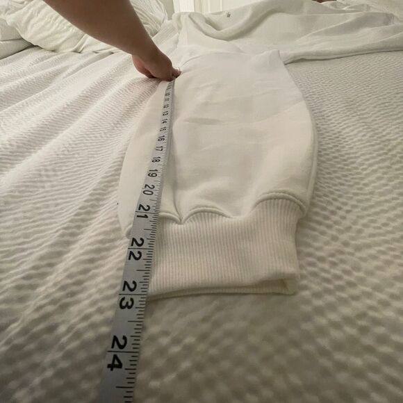 NWT Columbia Women's White Aldermore Crewneck Long Sleeves Sweatshirt Size M - Picture 9 of 11